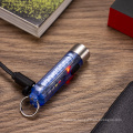 STARYNITE 2021 new patent high quality super ray 400 lumens pocket mini usb rechargeable led flashlight torch light keychain